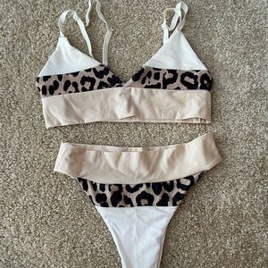 Pretty Little Thing Leopard Print Swimsuit